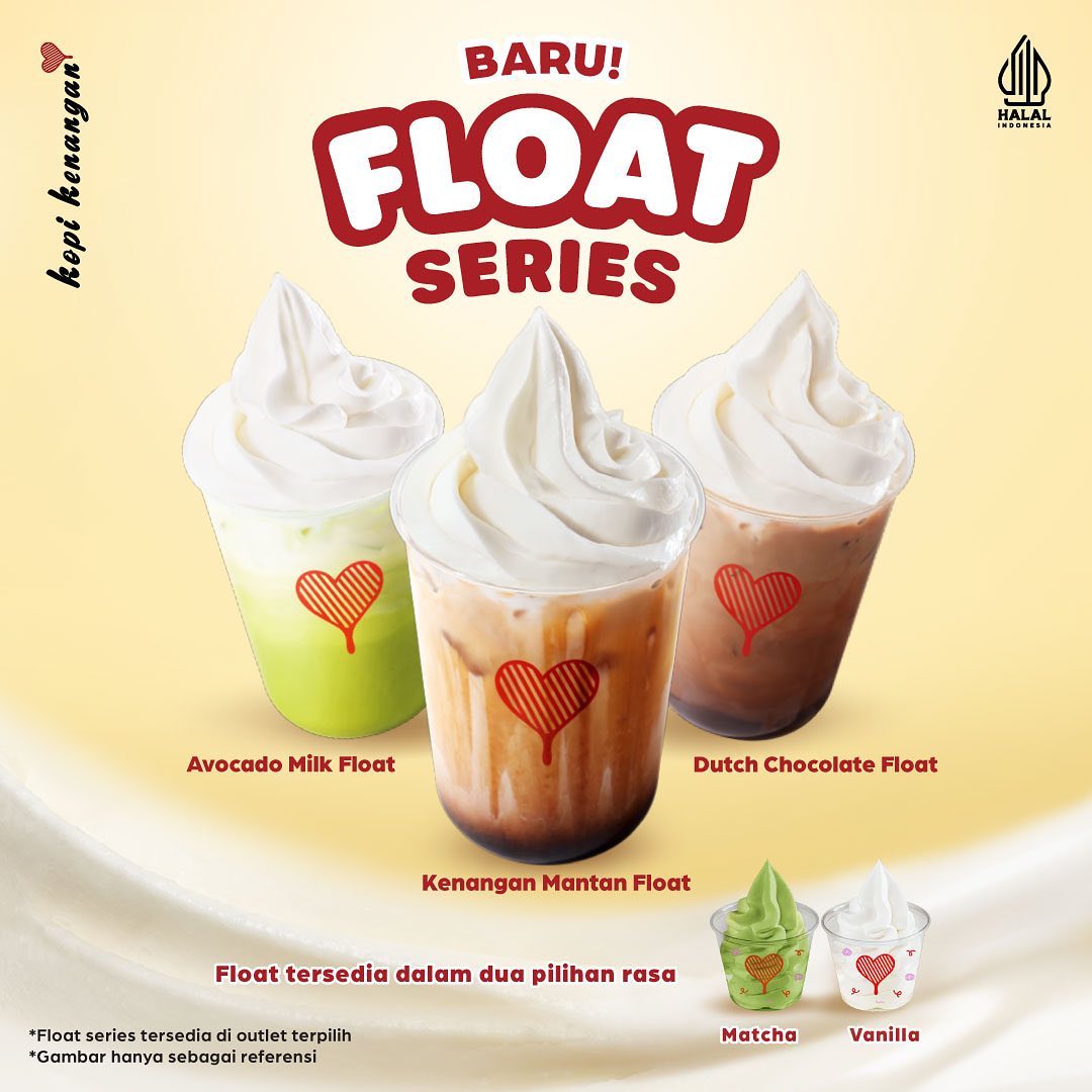 Menu FLOAT SERIES BARU! dari KOPI KENANGAN