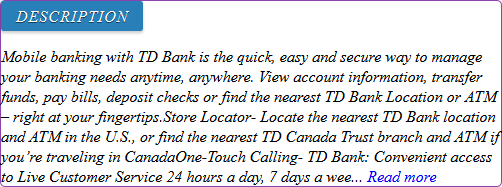 td bank online banking login