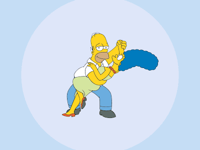 homer wallpaper. Homer and Marge Simpson
