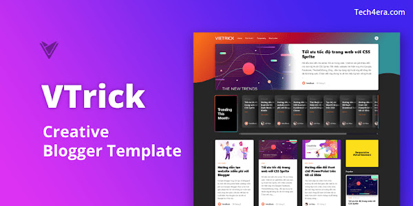 VTrick v1.9.1 Blogger Template Premium Free Download