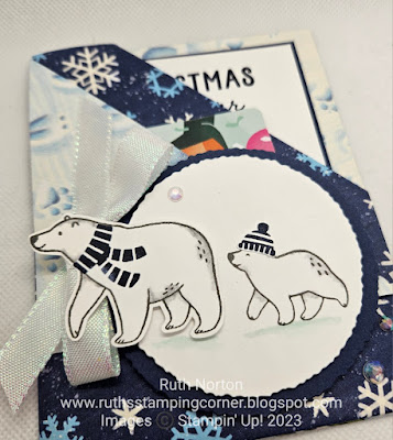 stampin up, beary christmas, beary cute