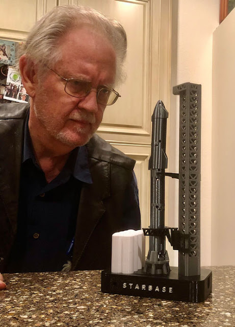 3D printed model of Starship Launch Mount and Tower (Source: Palmia Observatory)