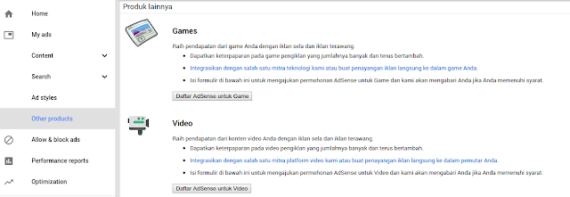 Cara Menampilkan Menu Unit Iklan yang Tidak Ada di Dashboard Adsense