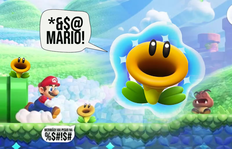 Nintendo ficou irada com mod que faz flores xingarem em Super Mario Bros.  Wonder