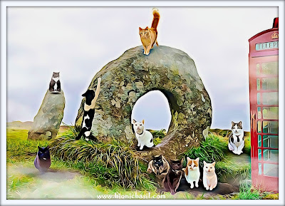 The B Team's The Men-an-Tol Stone Circle Selfie ©BionicBasil® Puzzle