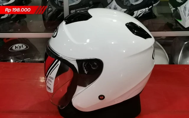 helm dyr osaka putih polos