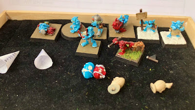 Remaining almost finished Blood Bowl Snotling bits