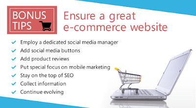 BONUS TIPS - ensure a great e commerce website