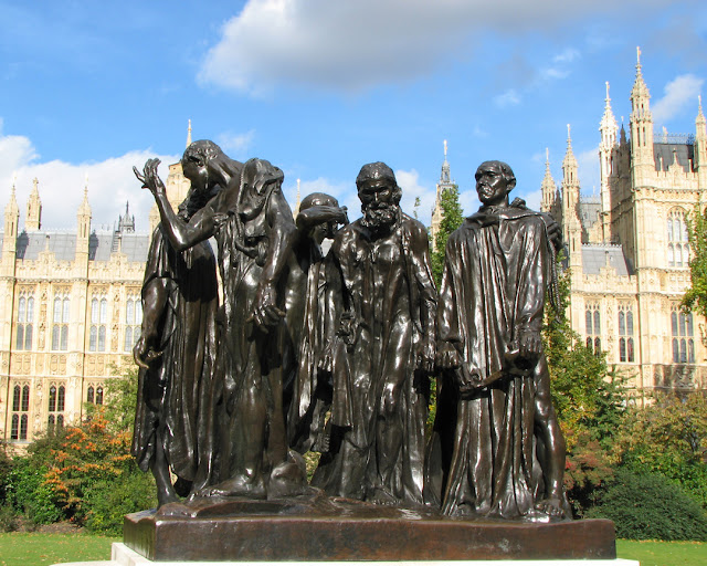 Les Bourgeois de Calais, The Burghers of Calais by Auguste Rodin, Victoria Tower Gardens, London