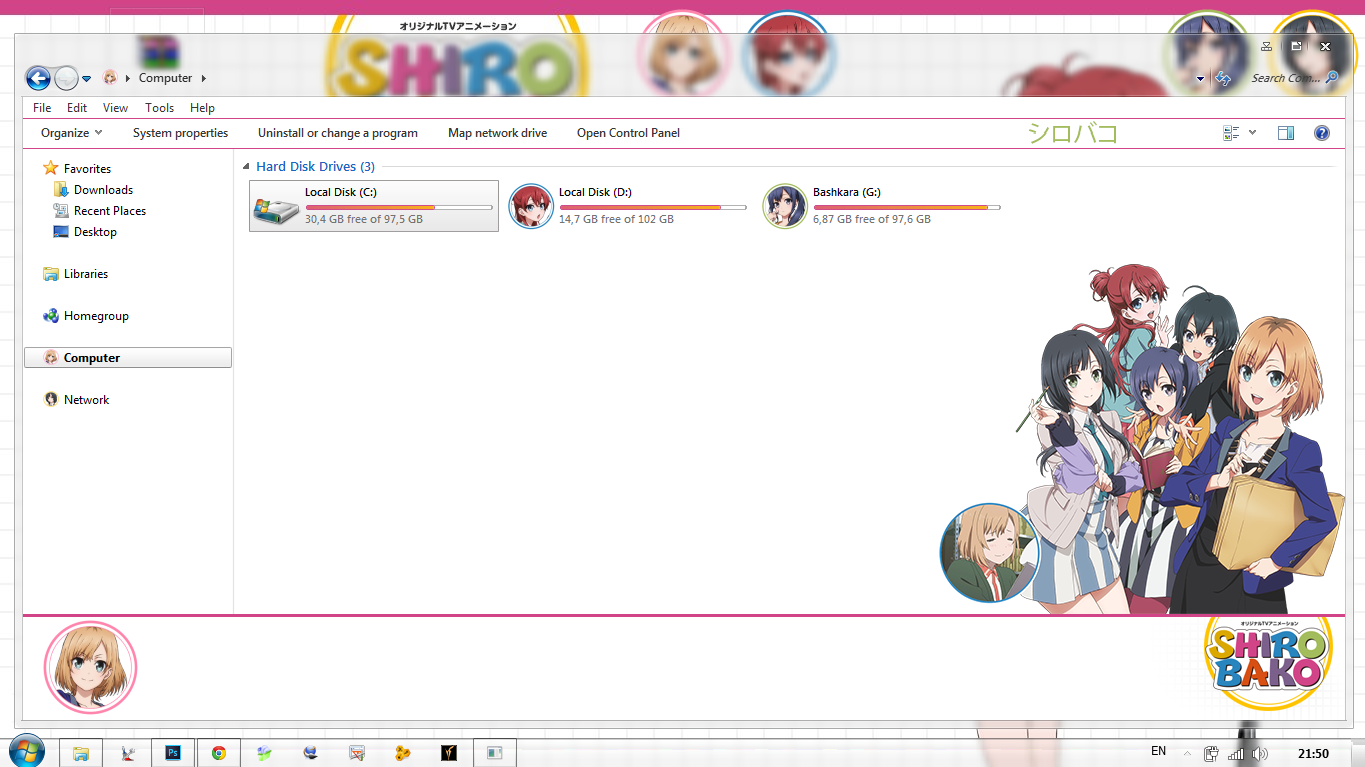 [Theme Win 7] Shirobako By Bashkara