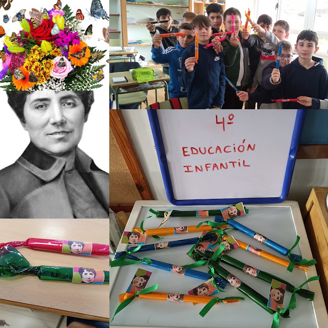 Actividade "Caramelos de rosalía" elaborados polos alumnos do Ceip e Curtis