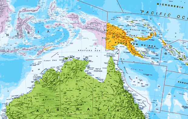 Letak Astronomis Geografis dan Geologis Papua Nugini  