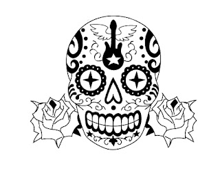 Calaveras día de muertos para colorear