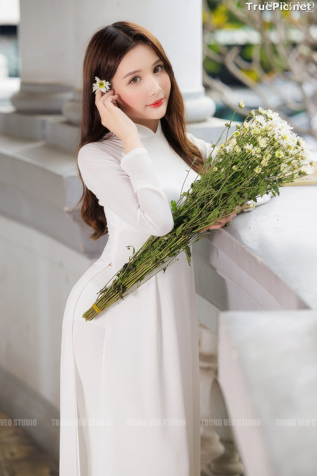 Image Vietnamese Model - Beautiful Girl and Daisy Flower - TruePic.net (129 pictures) - Picture-126
