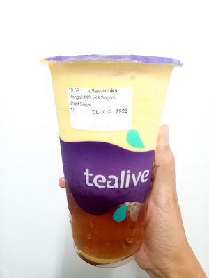 REVIEW , FOOD , TEALIVE , TEALIVE MANGOLD MILKSHAKE , MANGOLD MILKSHAKE JELLY SAGO , TEALIVE MANGOLD REVIEW , MENU TEALIVE , REVIEW MANGOLD MILKSHAKE , BEST TEALIVE DRINK , TOP TEN MINUMAN TEALIVE