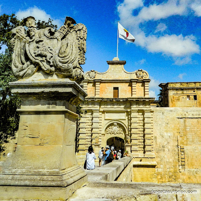 Portão de Mdina em Malta