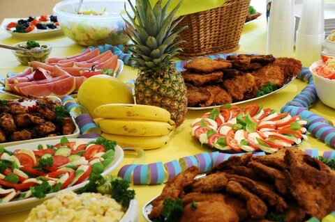 foto frutas na mesa para ceia de natal