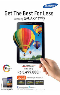 Get the best for less Samsung Galaxy Tab 7.7 32GB Rp 5.499.000