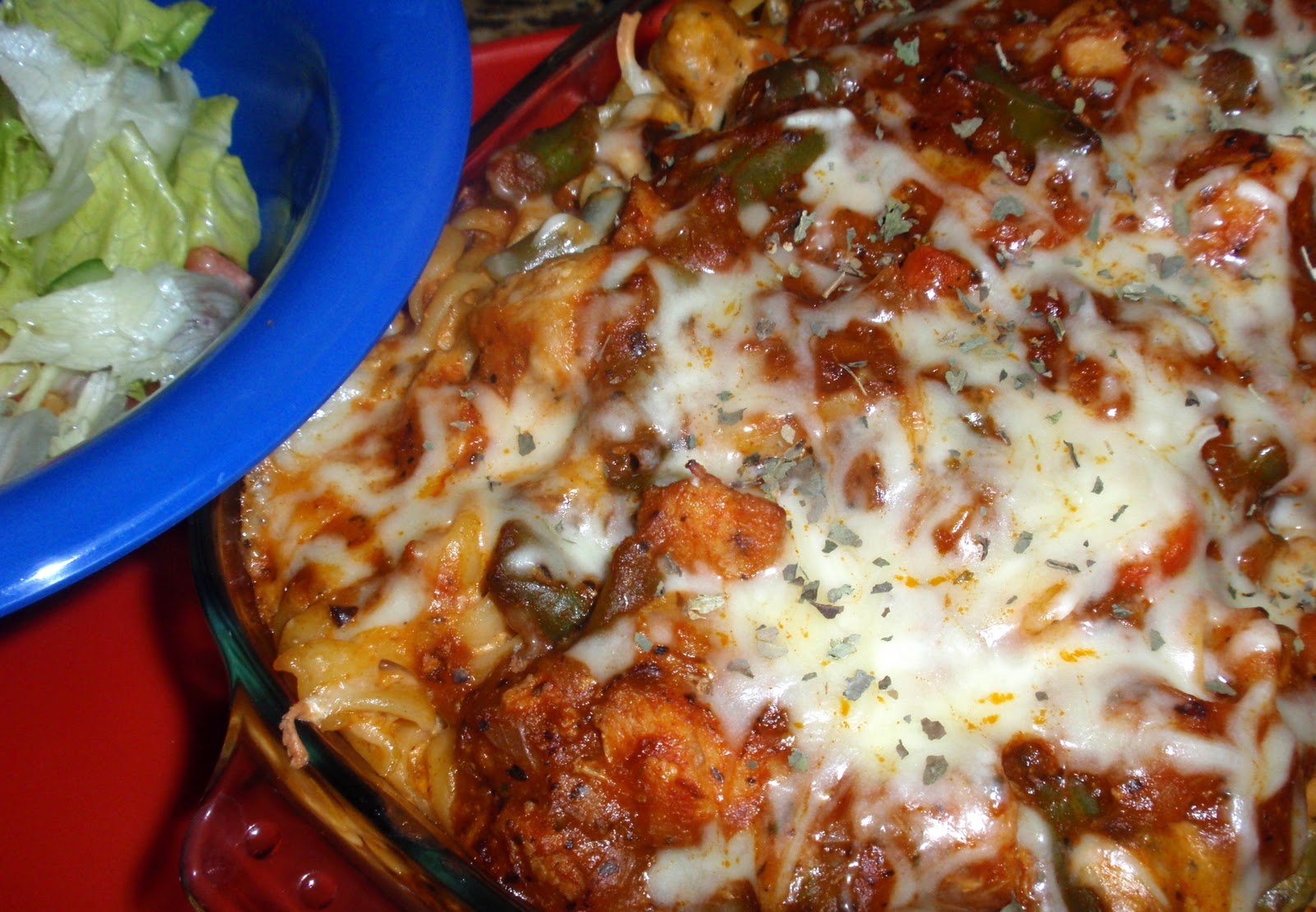 Everybunny Loves Food: Baked Chicken Pasta in Tomato Sauce