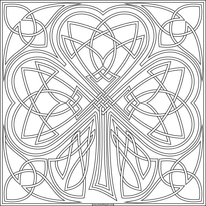 Don t Eat the Paste 2019 Shamrock  Coloring  Page 