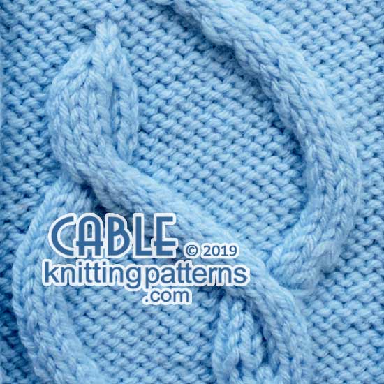 Knitted fabric with cable pattern #cableknitting