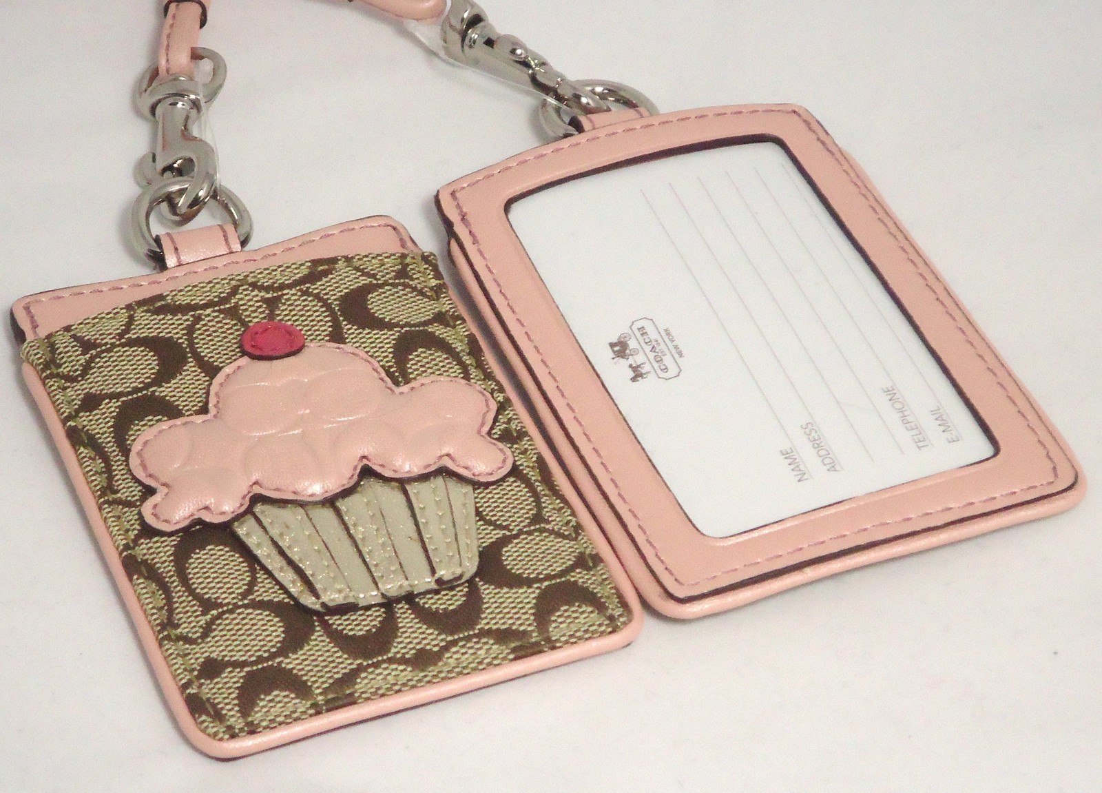 COACH Cupcake Lanyard ID Case F61380