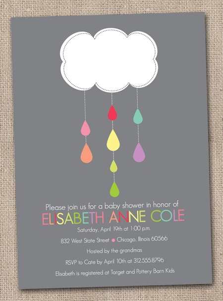 I just added a few new baby bridal shower invites to the website featuring