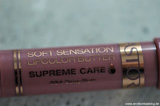 Lipcolor Butter Supreme Care 034 Dewy Plum - www.annitschkasblog.de