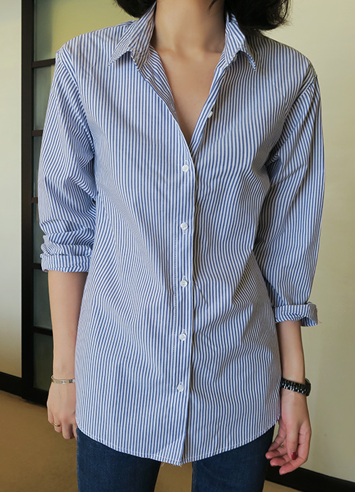  Pinstripe Long Sleeve Shirt