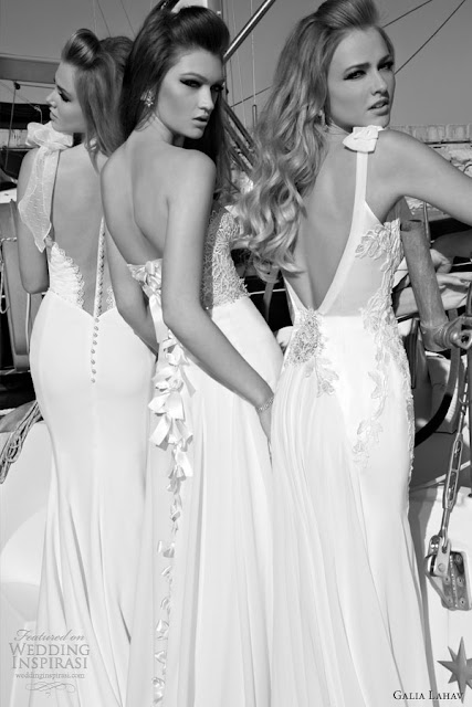 Galia Lahav mermaid lace backless wedding  dress 2013 2014