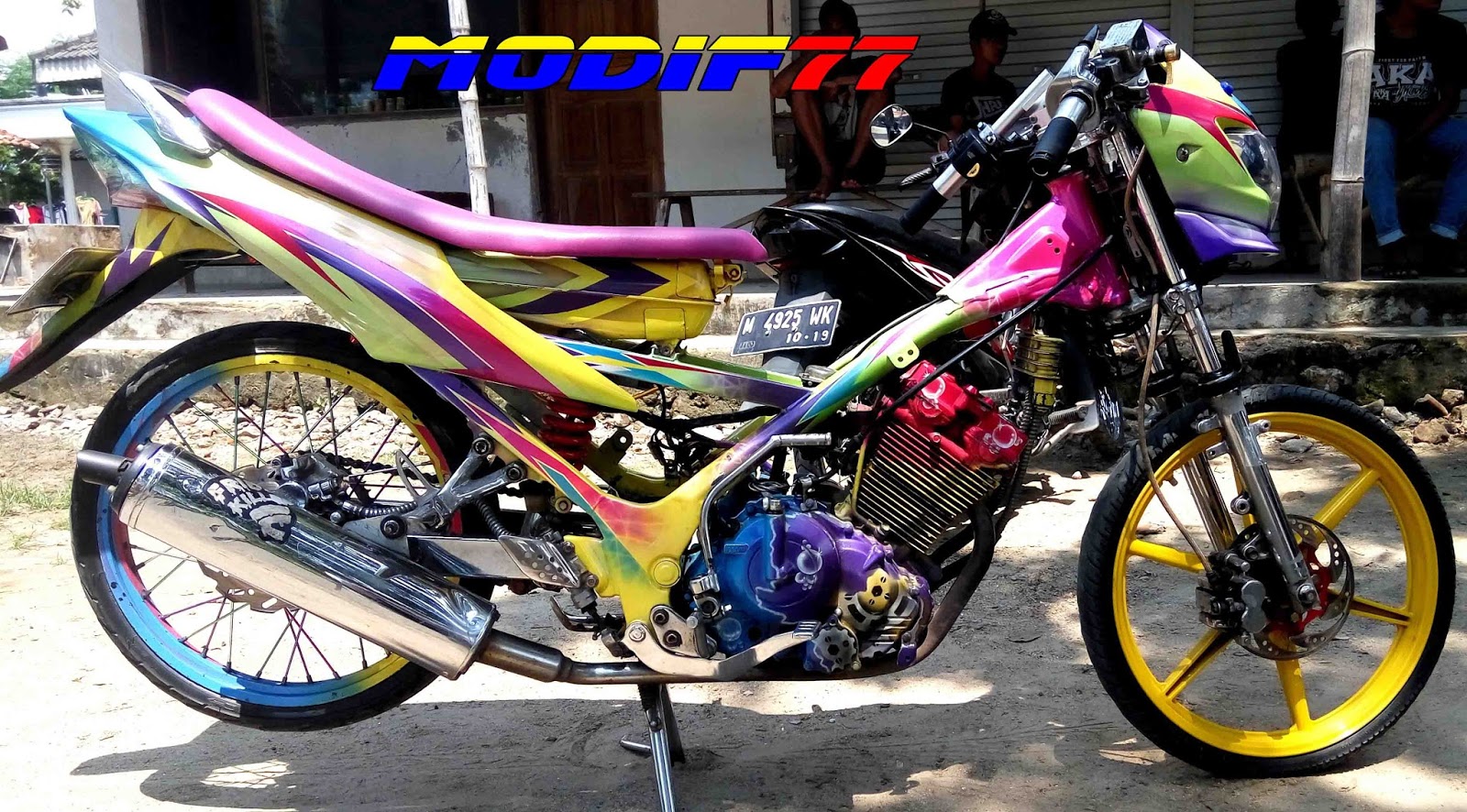 Modifikasi Satria FU Rainbow 14 PMKS MODIF 77