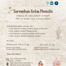 Gabung Bareng POV: Author and Journal Editor, Sarasehan Kelas Menulis UIN Bandung. Catat Waktunya 