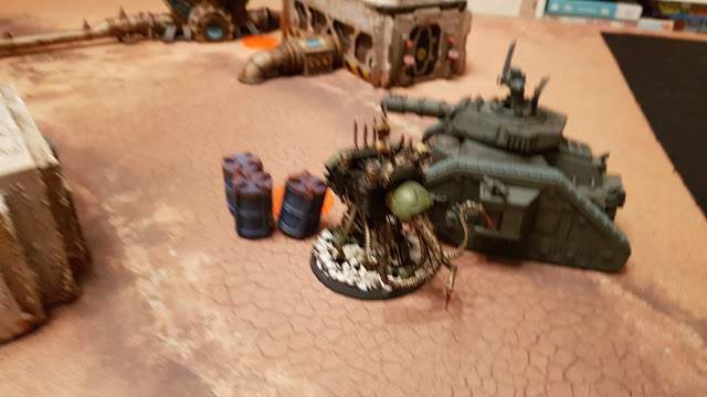 Warhammer 40k battle report - Eternal War -  Crusade - 500 points - Imperial Guard vs Chaos Space Marines - The Purge