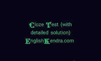 Cloze tests asked in SSC CGL exams