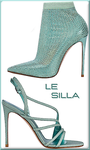 Le Silla blue marine glitter high heels #lesilla #shoes #brilliantluxury