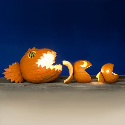 Fishy Food Chain Jack-o'-Lantern