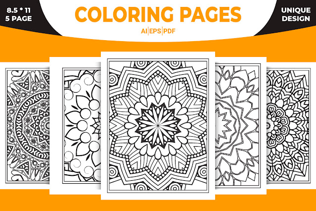 Mandala Flower KDP Interior Color Book free download