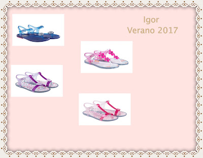 modelos de sandalias cangrejeras para niña de Igor