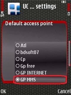 Select GP MMS config for UC Browser 9.3 HUI