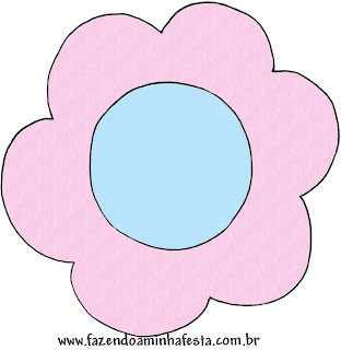 Pink and Light Blue: Free Printable Cupcake Wrappers and Toppers.