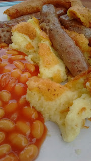 Toad in the Hole with Beans