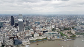 The river thames from the shard