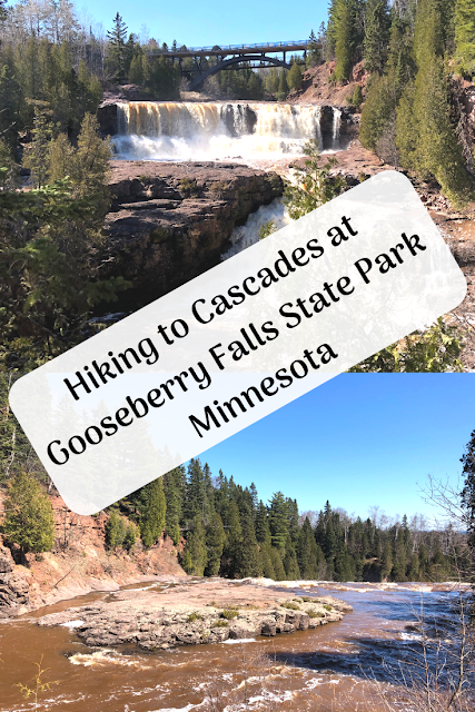 Hiking to Cascades at Gooseberry Falls State Park  Minnesota