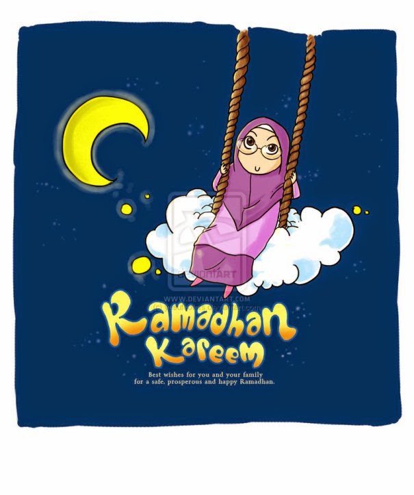 15 Kartun  Ucapan Selamat Ramadhan  Puasa Keren Lucu 