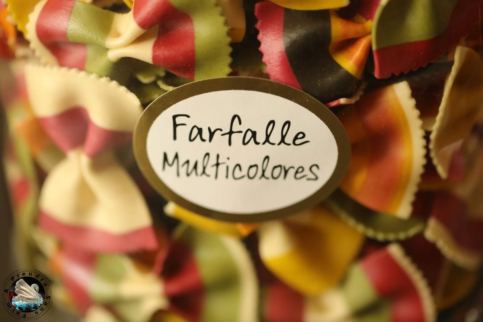 Farfalle multicolores sauce au parmesan et truffe