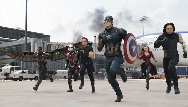 Team Cap, Captain America: Civil War, Airport Scene