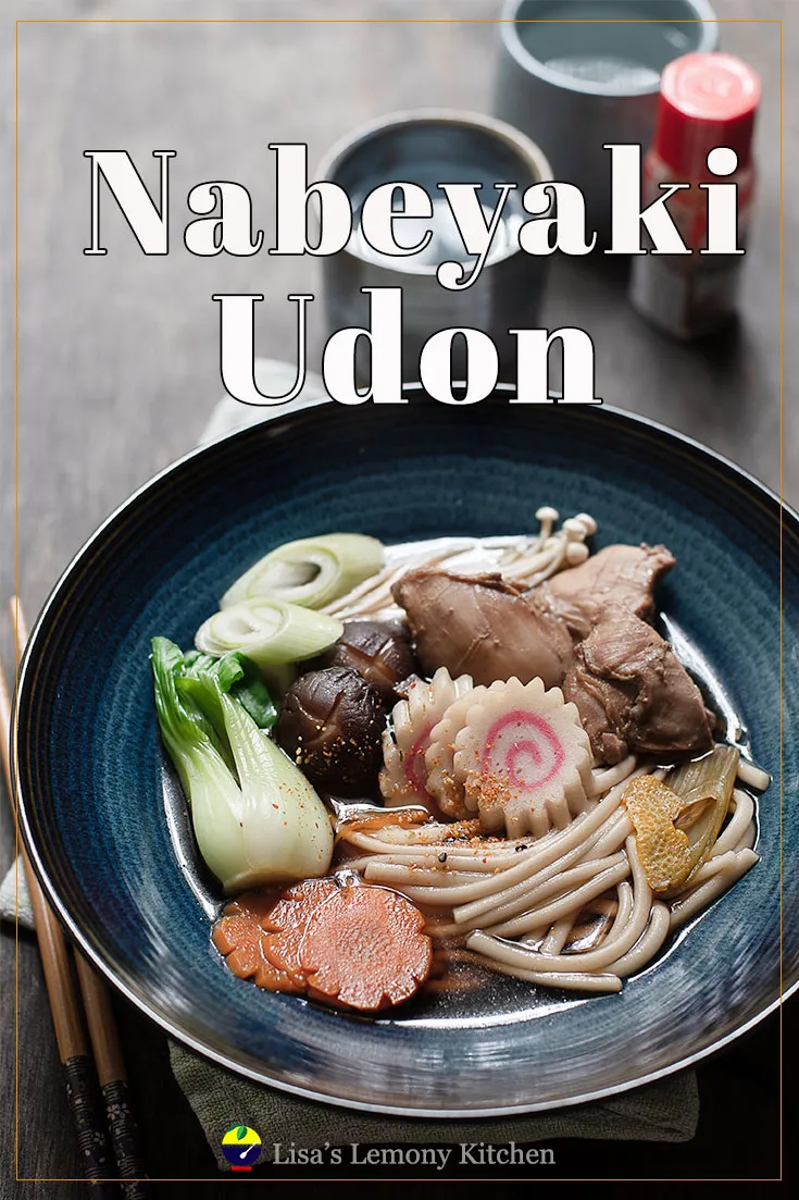 Nabeyaki Udon is a hot Japanese noodle soup, perfect as winter comfort food.
