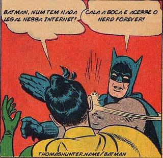 Batman Batendo em Robin