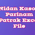 Nidan Kasoti Parinam Patrak Excel File