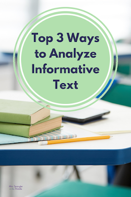 Get an easy 3-step process for teaching informative text analysis to your middle school students!